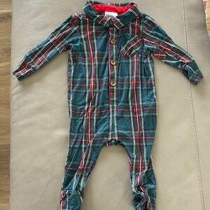 Posh Peanut Tartan Print Romper